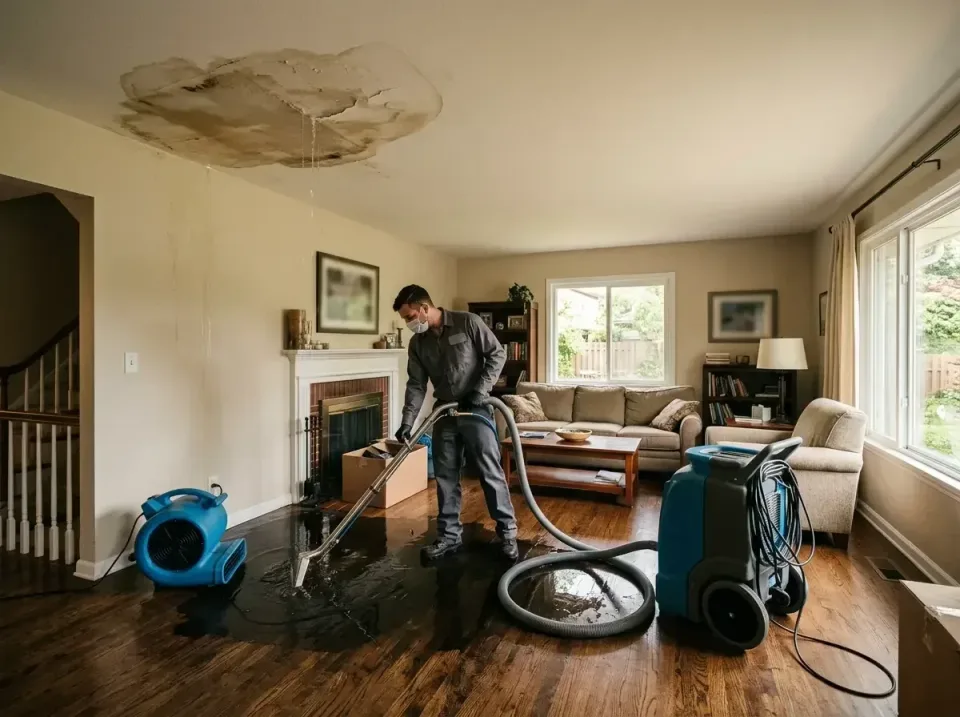 attic-pipe-burst-ceiling-drip-008 — frequently asked questions, Water Damage Restoration & Carpet Care in Croswell, MI